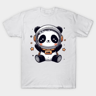 Panda astronaut cute happy T-Shirt